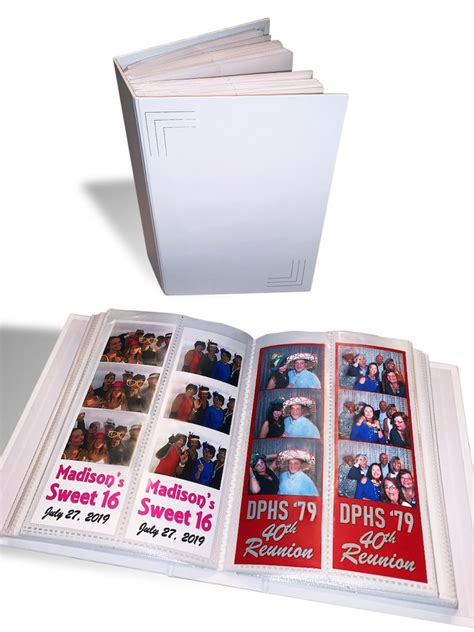 photo strip album|photo booth scrapbook album.